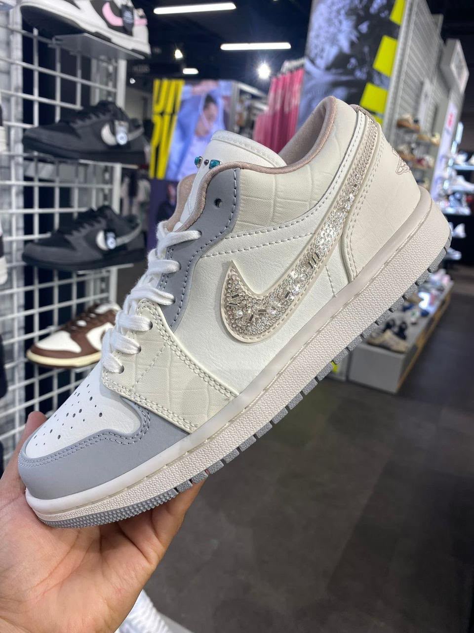 Air Jordan 1 Low Crystal Swoosh