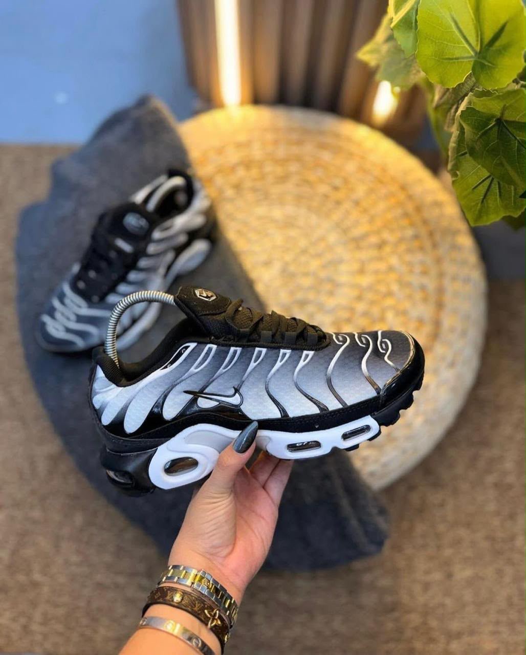 Nike Air Max Plus Silver Black Fade